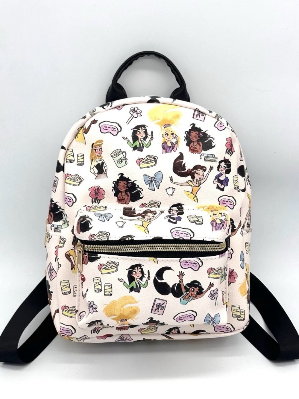 Disney Princess All-Over Print Mini Backpack Bag Purse